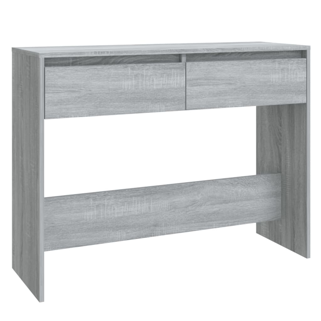 konsolbord 100x35x76,5 cm konstrueret træ grå sonoma-eg