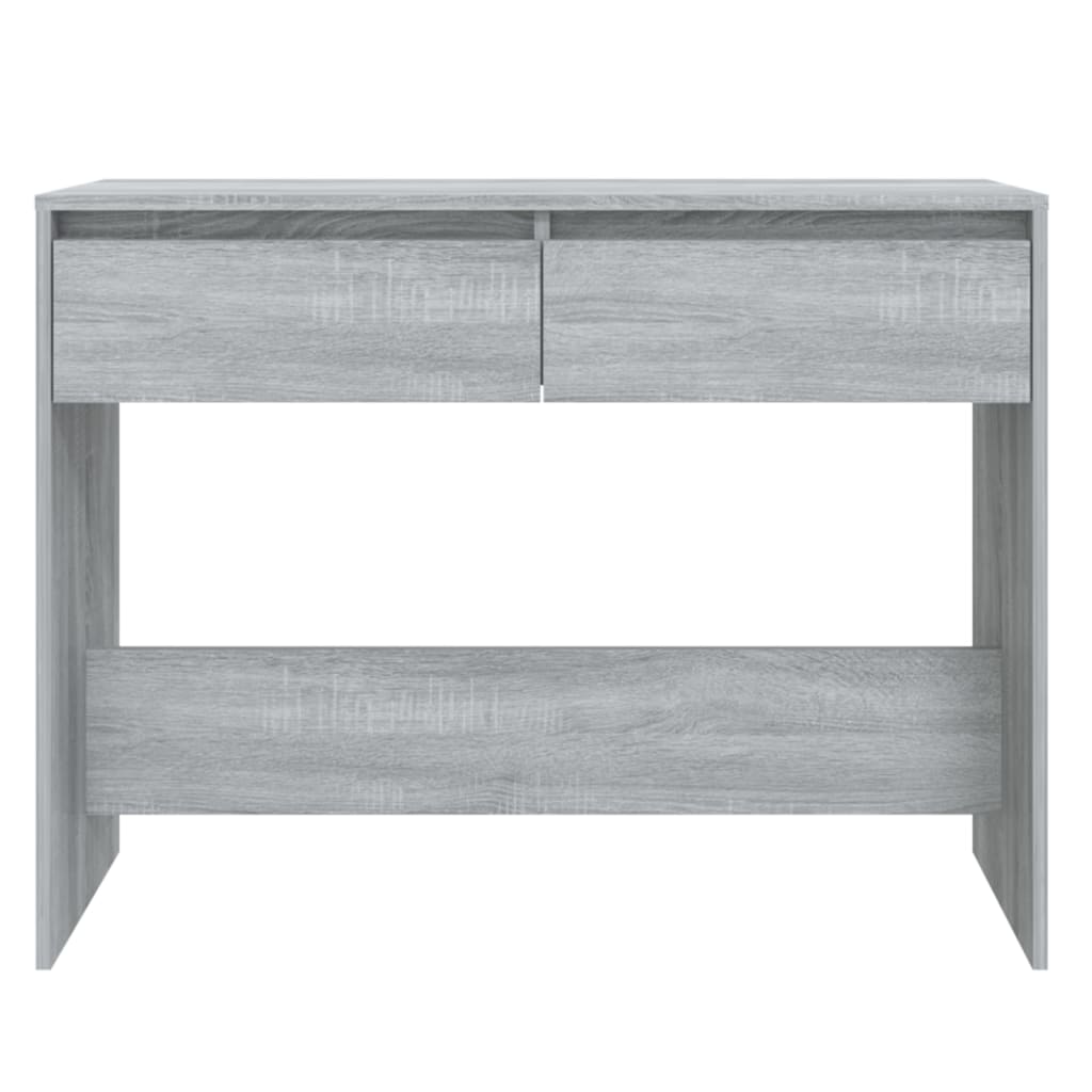 konsolbord 100x35x76,5 cm konstrueret træ grå sonoma-eg