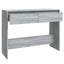 konsolbord 100x35x76,5 cm konstrueret træ grå sonoma-eg