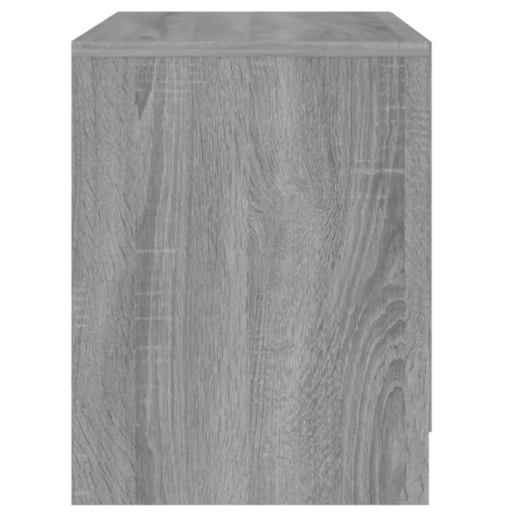 sengebord 45x34,5x44,5 cm konstrueret træ grå sonoma-eg