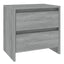 sengeborde 2 stk. 45x34,5x44,5 cm konstrueret træ grå sonoma-eg