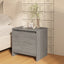 sengeborde 2 stk. 45x34x44,5 cm konstrueret træ grå sonoma-eg