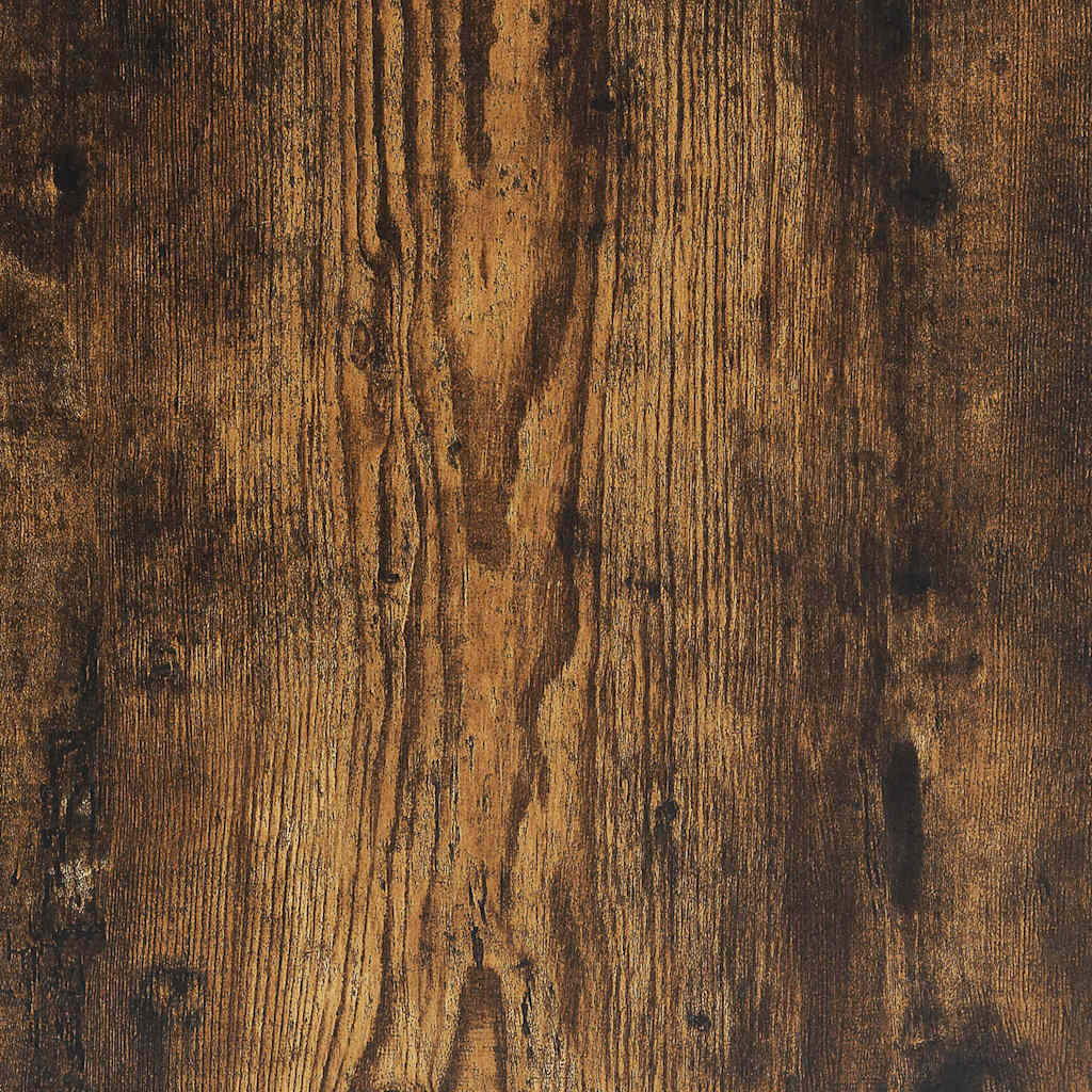 skænk 120x30x75 cm konstrueret træ røget egetræsfarve