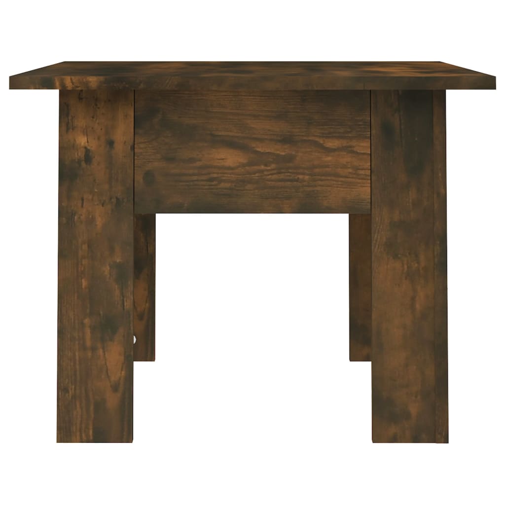 sofabord 55x55x42 cm konstrueret træ røget egetræsfarve