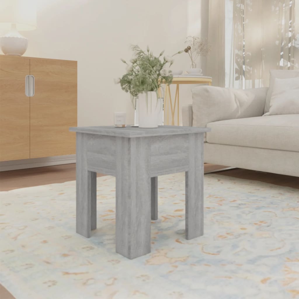 sofabord 40x40x42 cm konstrueret træ sonoma-eg
