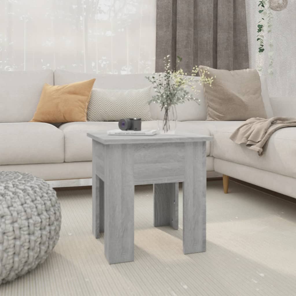 sofabord 40x40x42 cm konstrueret træ sonoma-eg