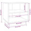 sengeborde 2 stk. 40x34x40 cm massivt fyrretræ hvid