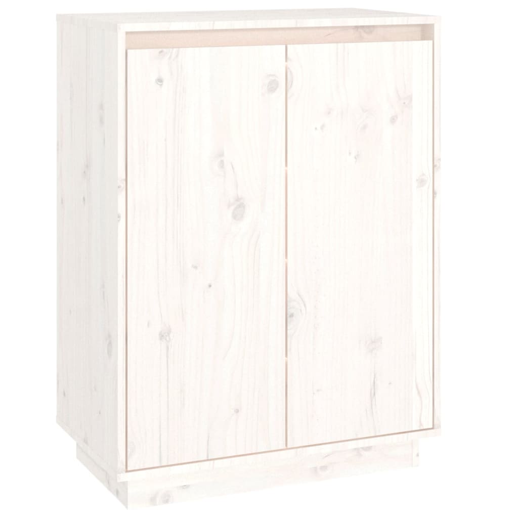 skoreol 60x35x80 cm massivt fyrretræ hvid