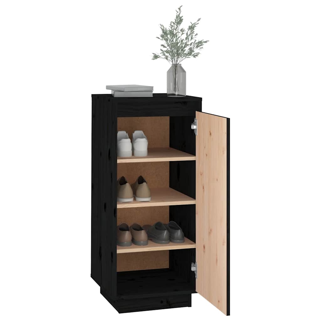 skoreol 35x35x80 cm massivt fyrretræ sort