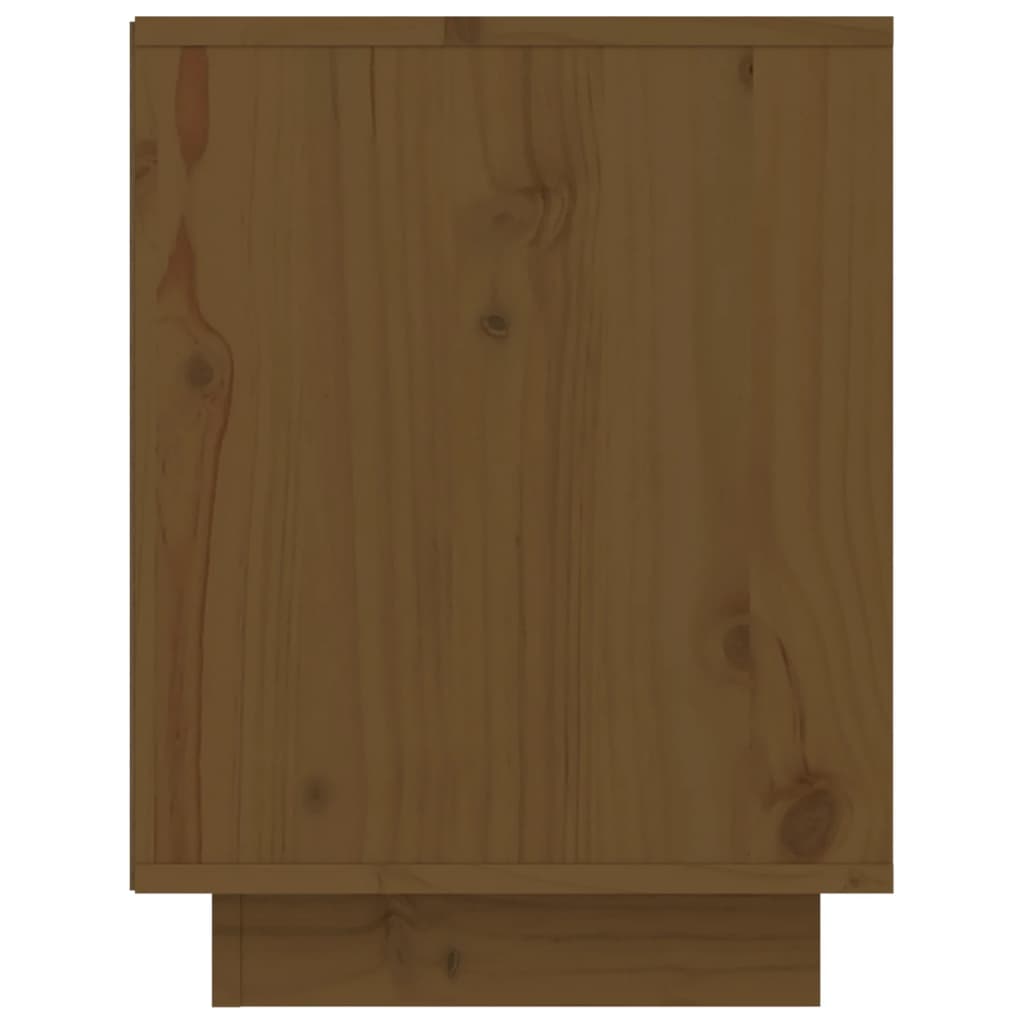 skoreol 60x34x45 cm massivt fyrretræ gyldenbrun