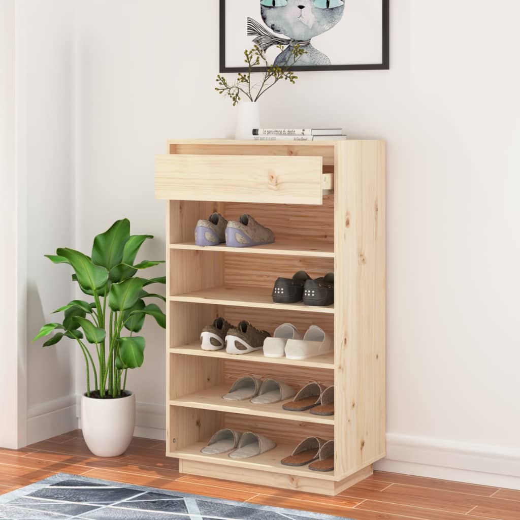 skoreol 60x34x105 cm massivt fyrretræ