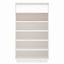 skoreol 60x34x105 cm massivt fyrretræ hvid