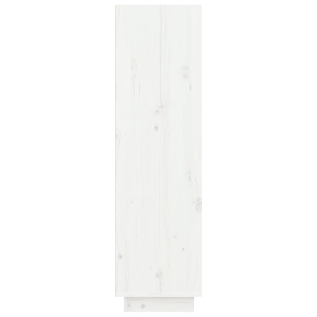 skoreol 60x34x105 cm massivt fyrretræ hvid