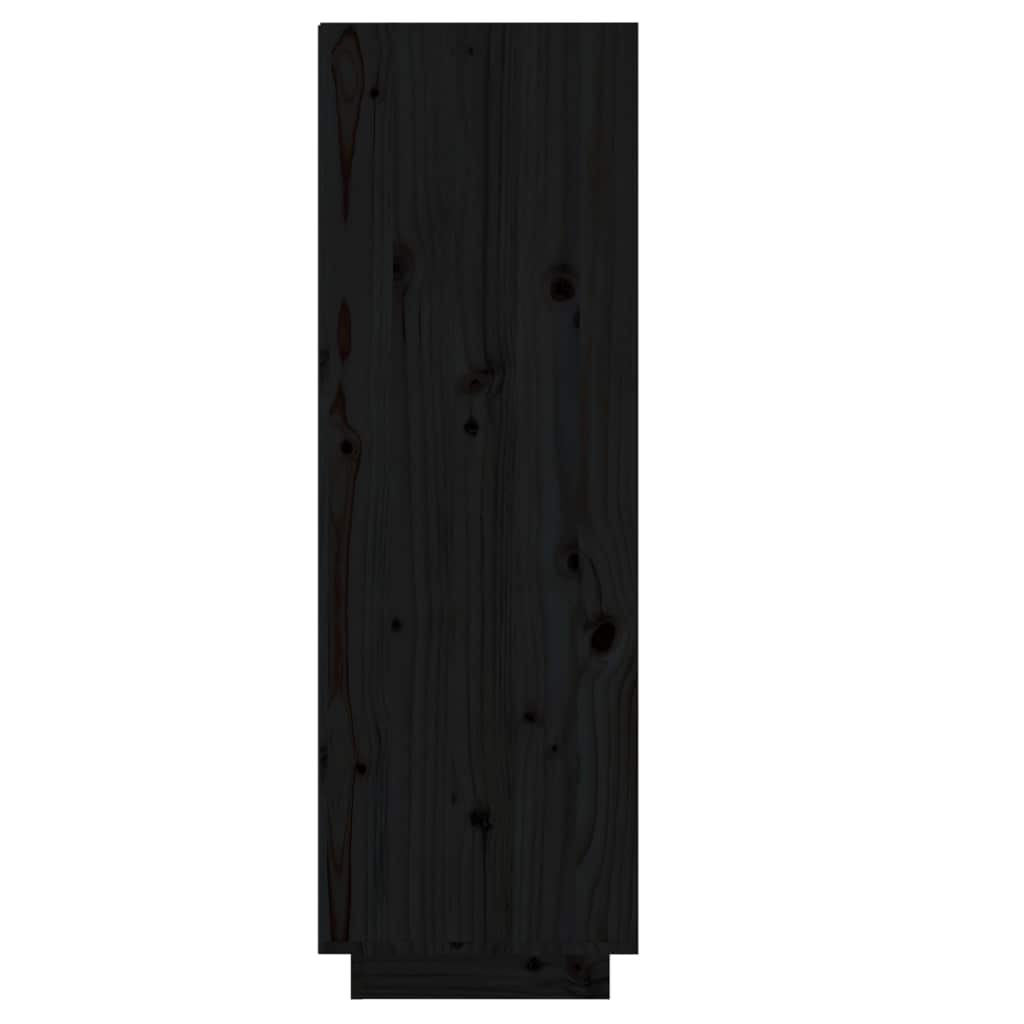 skoreol 34x30x105 cm massivt fyrretræ sort