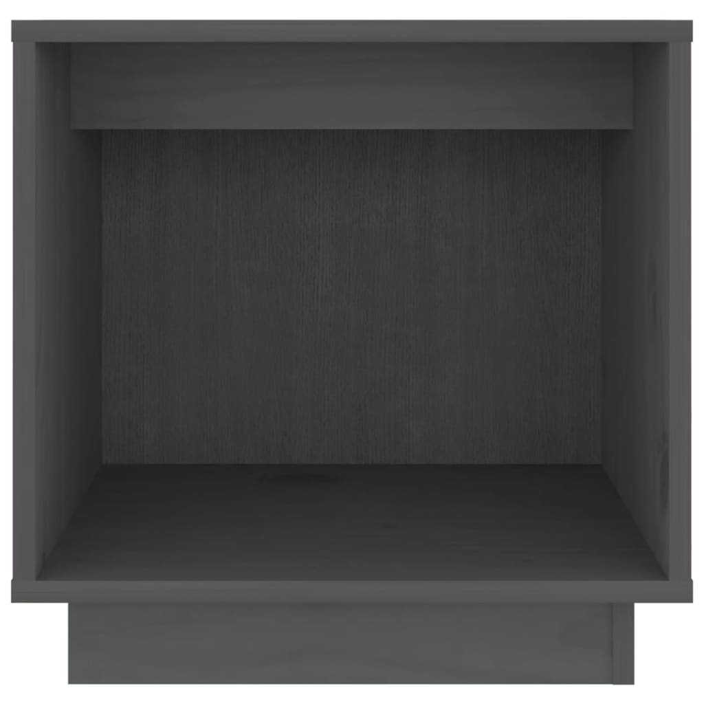 sengeborde 2 stk. 40x30x40 cm massivt fyrretræ sort
