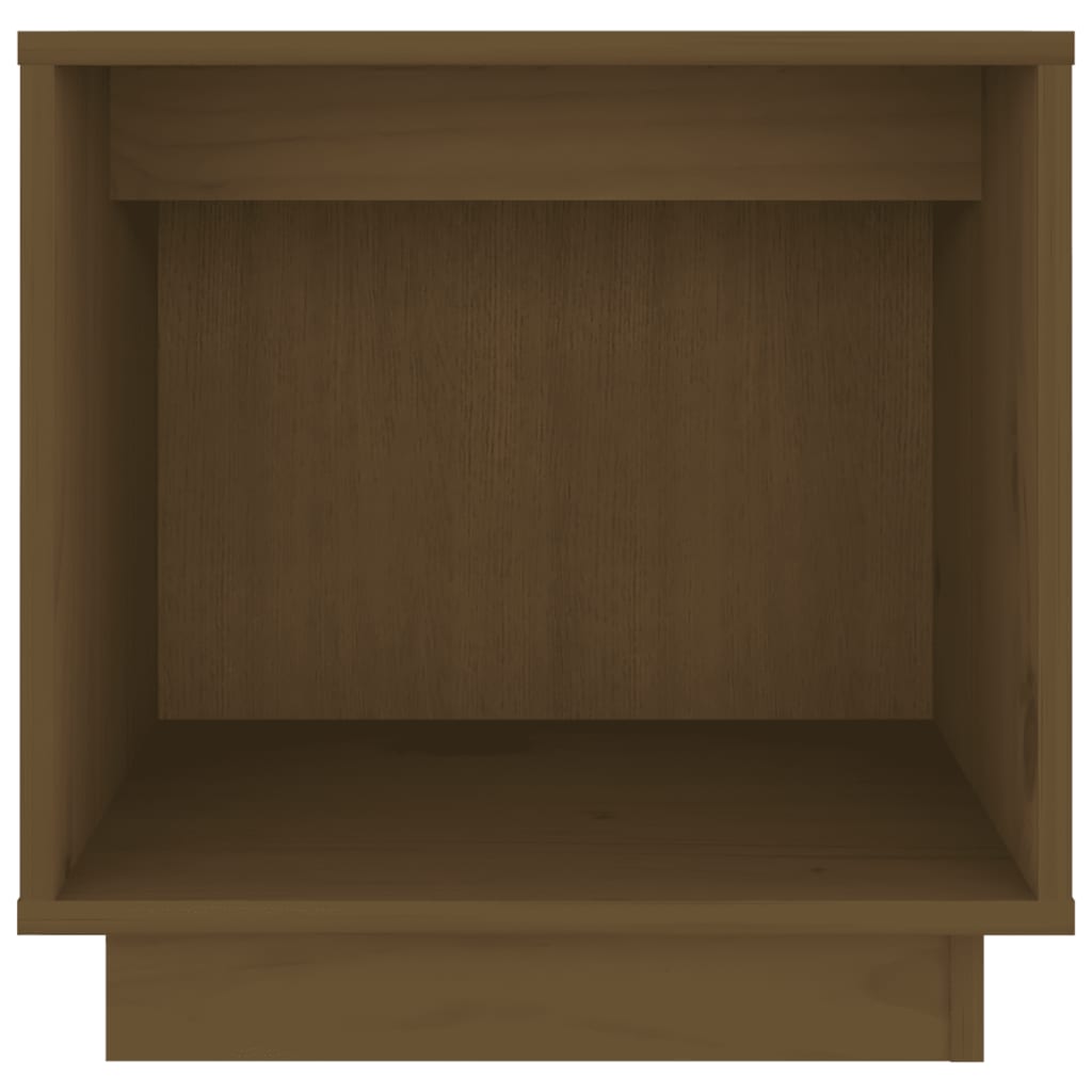 sengeborde 2 stk. 40x30x40 cm massivt fyrretræ gyldenbrun