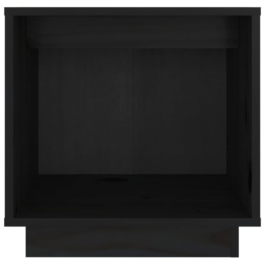 sengeborde 2 stk. 40x30x40 cm massivt fyrretræ sort