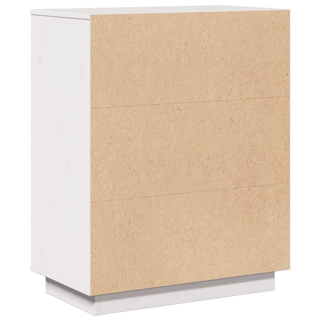 skænk 60x34x75 cm massivt fyrretræ hvid