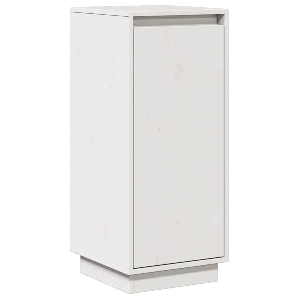 skænk 31,5x34x75 cm massivt fyrretræ hvid