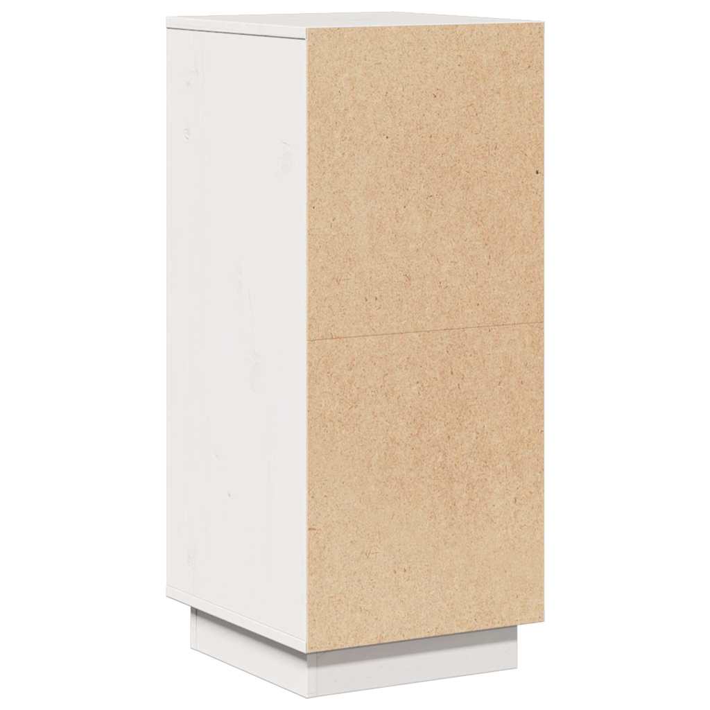 skænk 31,5x34x75 cm massivt fyrretræ hvid