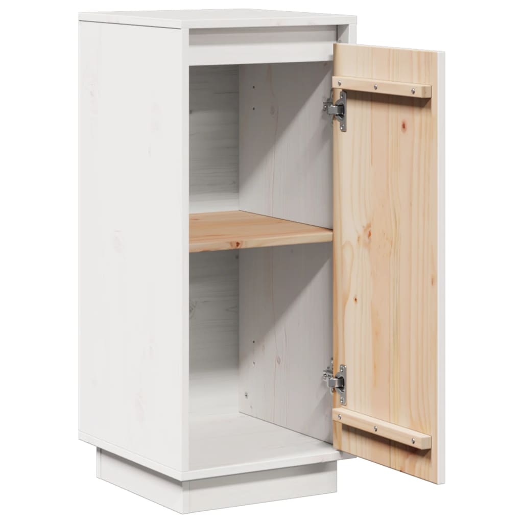 skænke 2 stk. 31,5x34x75 cm massivt fyrretræ hvid