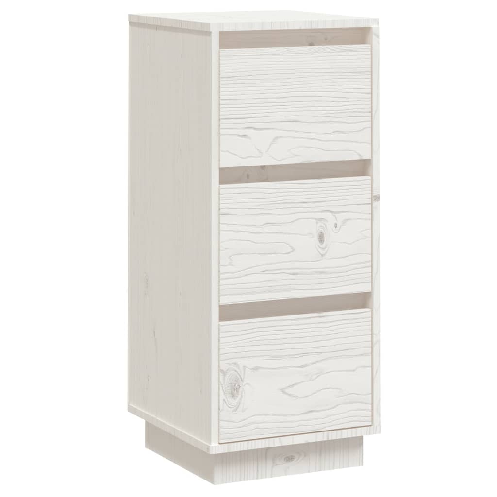 skænk 32x34x75 cm massivt fyrretræ hvid