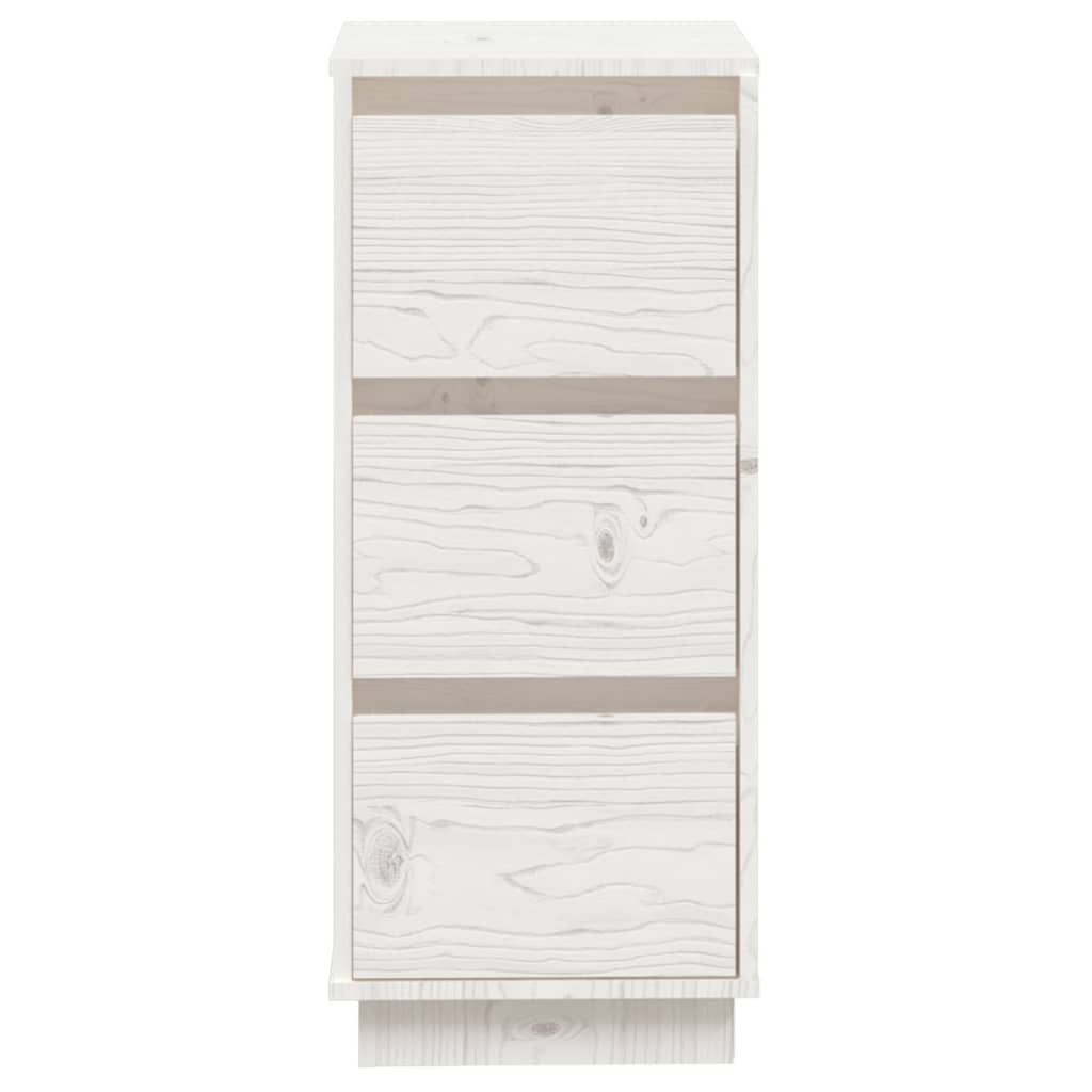 skænk 32x34x75 cm massivt fyrretræ hvid