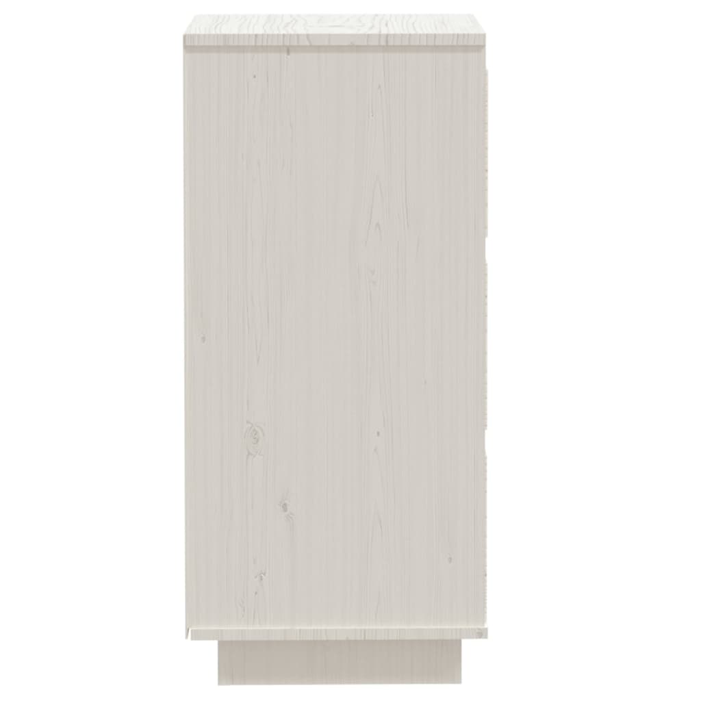 skænk 32x34x75 cm massivt fyrretræ hvid