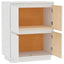 skænk 60x34x75 cm massivt fyrretræ hvid