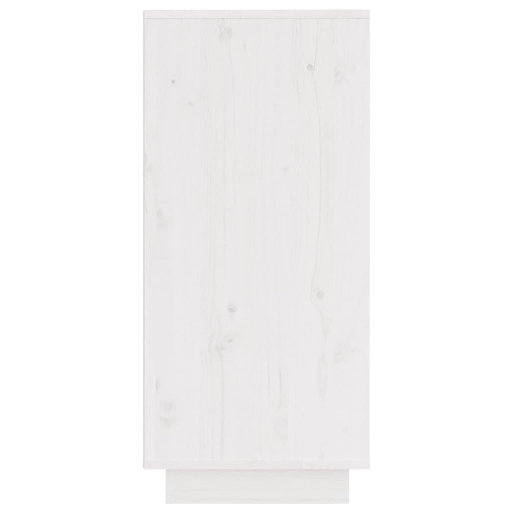 skænk 31,5x34x75 cm massivt fyrretræ hvid