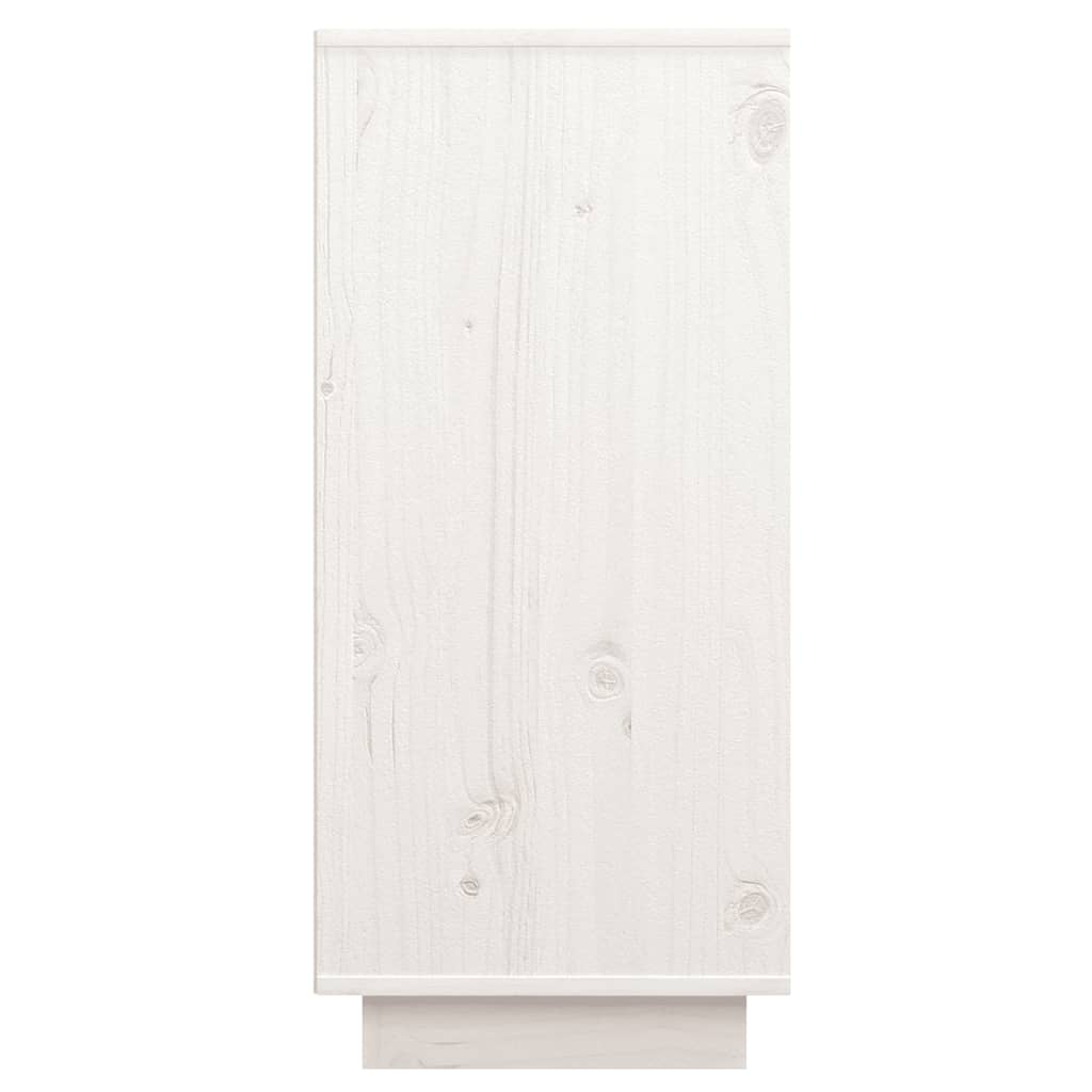 skænk 60x34x75 cm massivt fyrretræ hvid