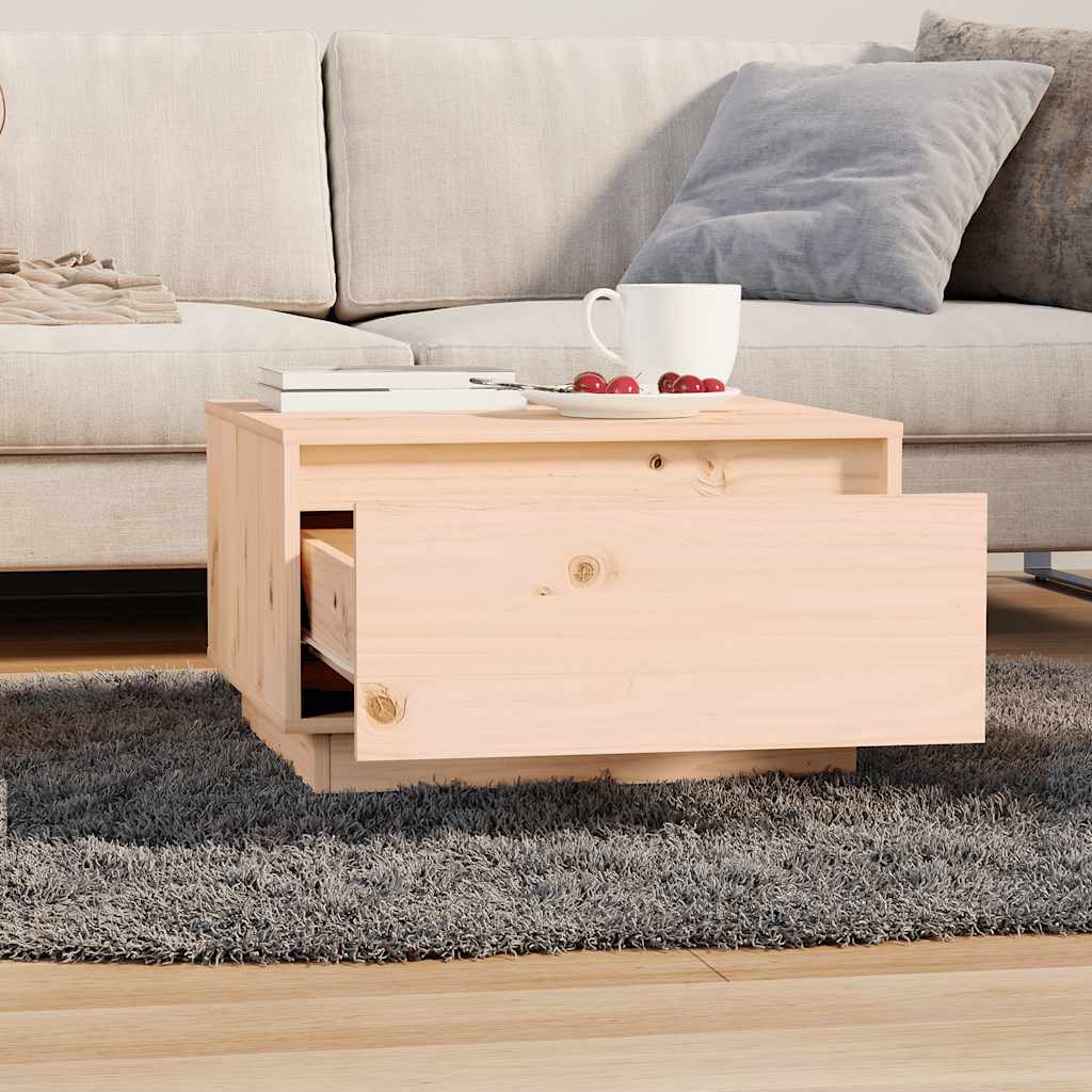 sofabord 55x56x32 cm massivt fyrretræ