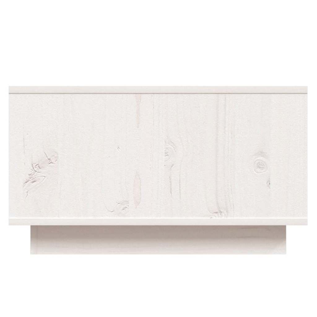 sofabord 55x56x32 cm massivt fyrretræ hvid