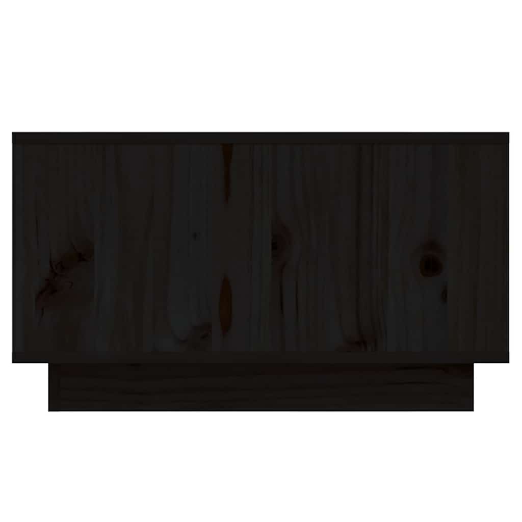 sofabord 55x56x32 cm massivt fyrretræ sort