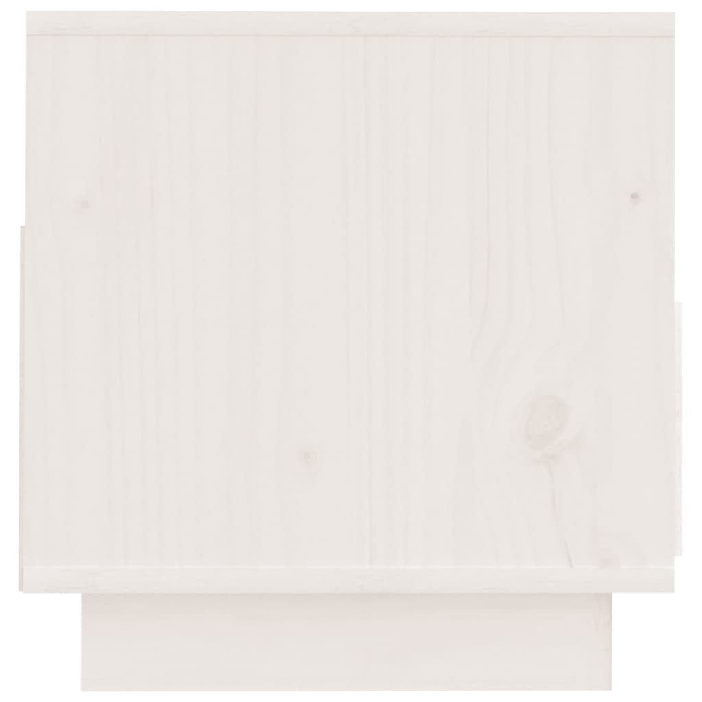 tv-bord 60x35x37 cm massivt fyrretræ hvid