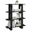 bogreol/rumdeler 100x30x123,5 cm sort