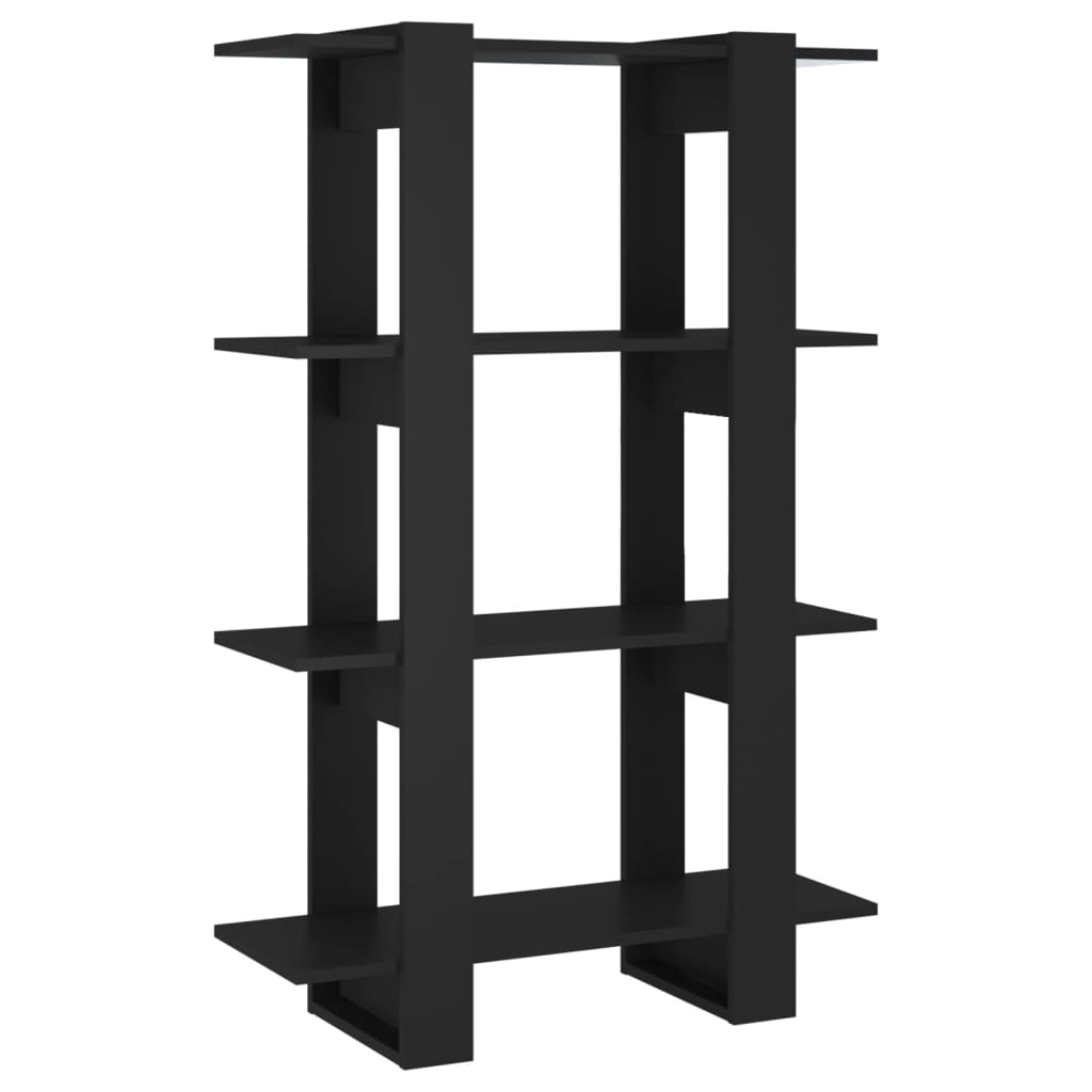 bogreol/rumdeler 80x30x123,5 cm sort