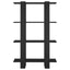 bogreol/rumdeler 80x30x123,5 cm sort