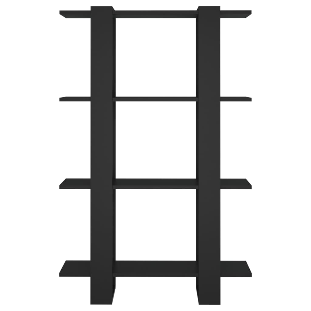 bogreol/rumdeler 80x30x123,5 cm sort