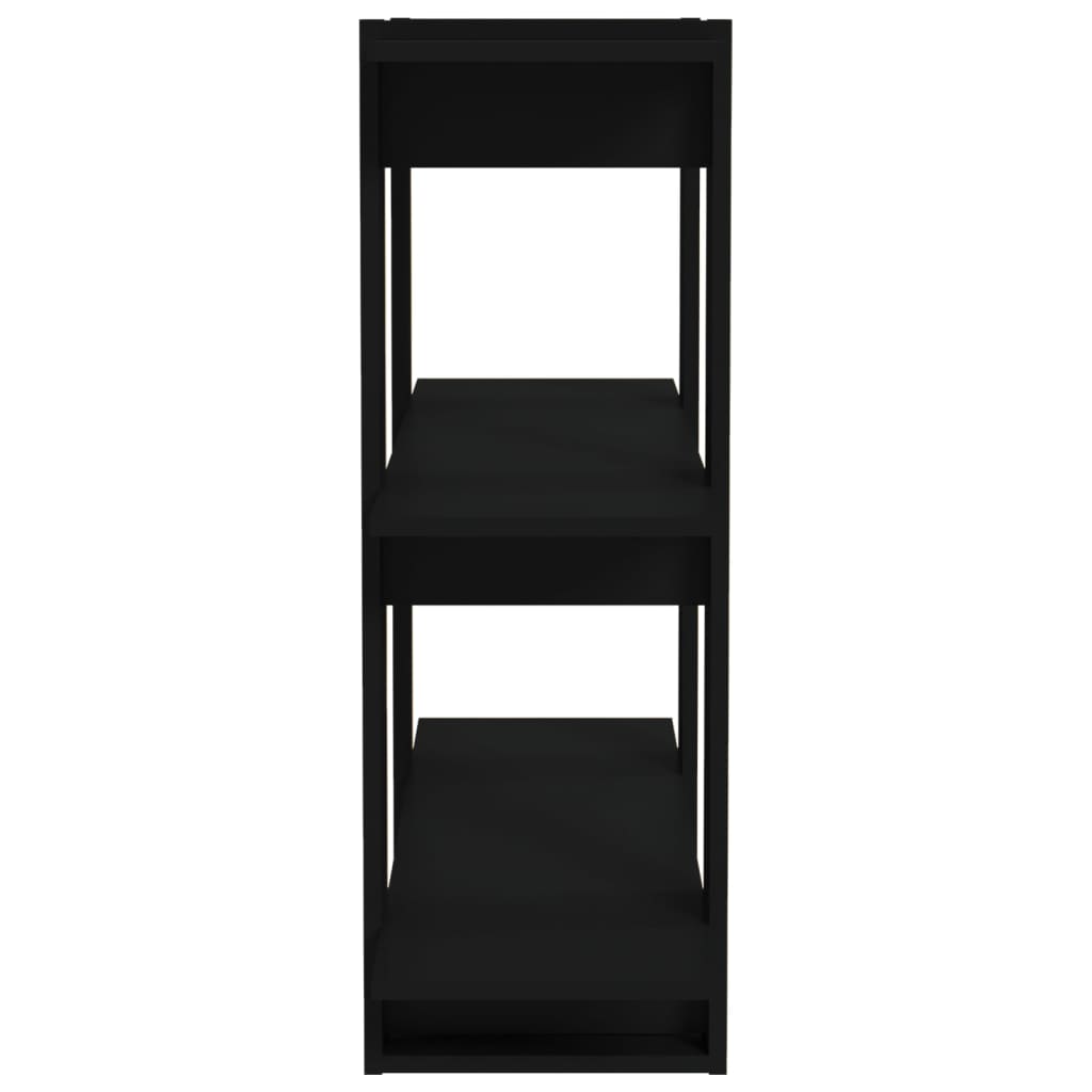 bogreol/rumdeler 80x30x87 cm sort