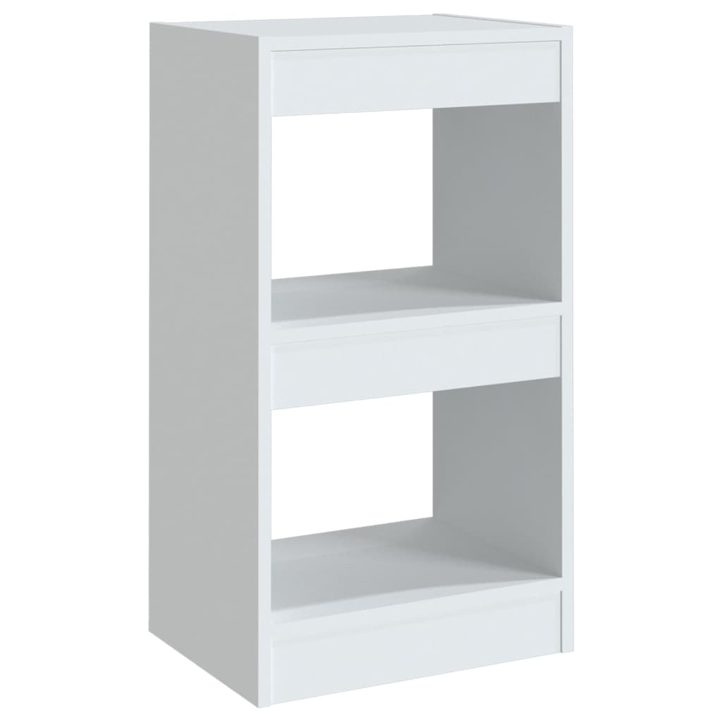 bogreol/rumdeler 40x30x72 cm hvid