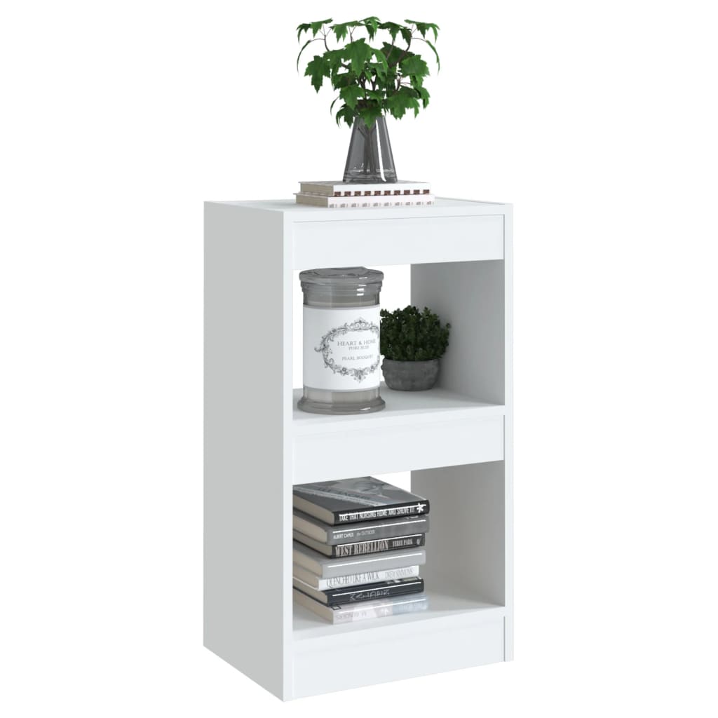 bogreol/rumdeler 40x30x72 cm hvid