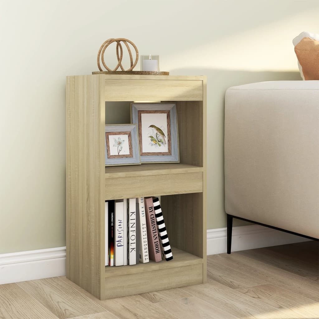 bogreol/rumdeler 40x30x72 cm sonoma-eg
