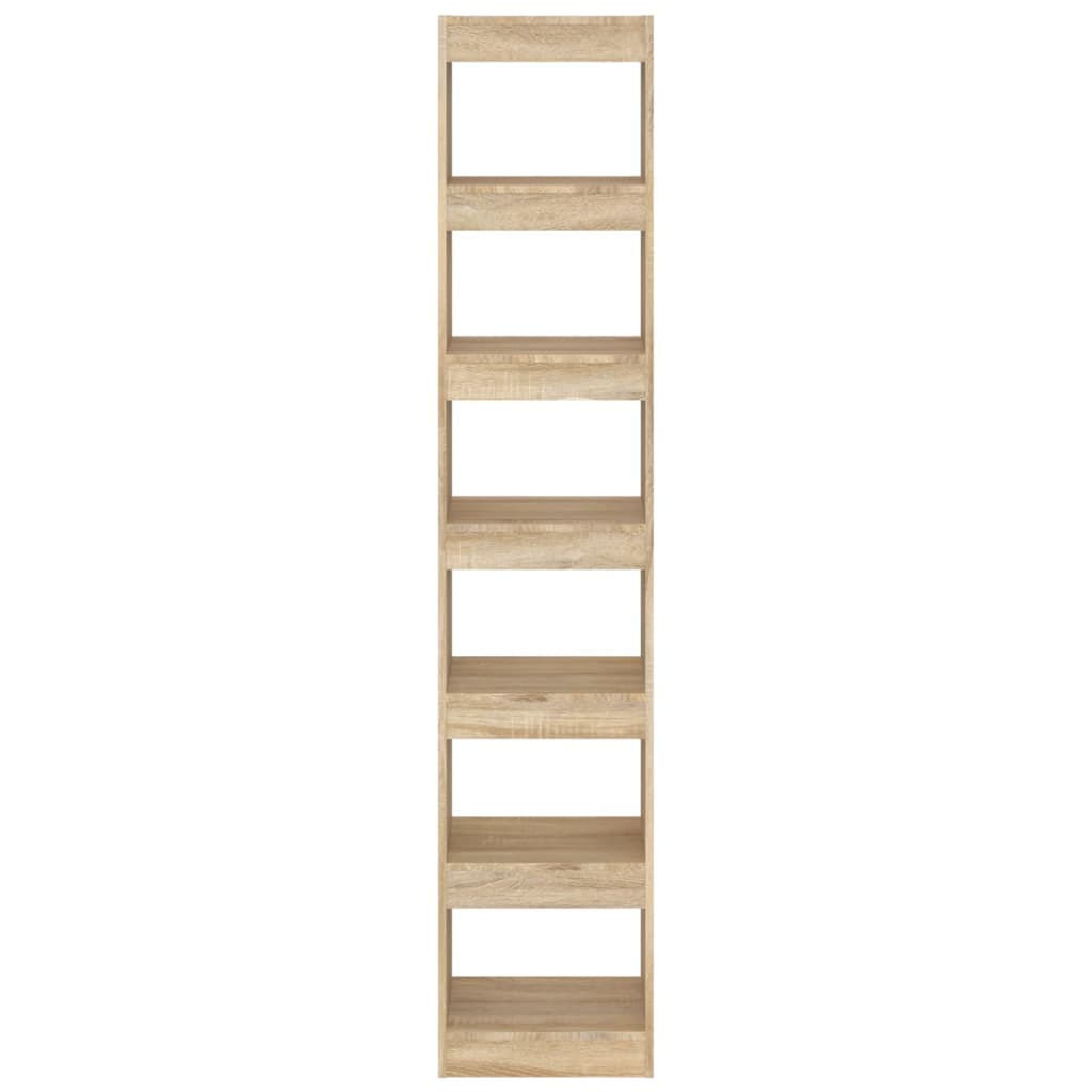 bogreol/rumdeler 40x30x198 cm sonoma-eg