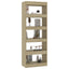 bogreol/rumdeler 60x30x166 cm konstrueret træ sonoma-eg