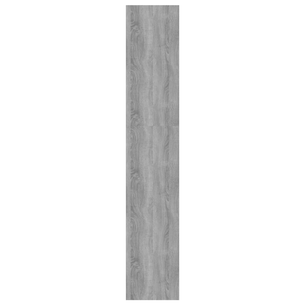 bogreol/rumdeler 60x30x166 cm konstrueret træ betongrå