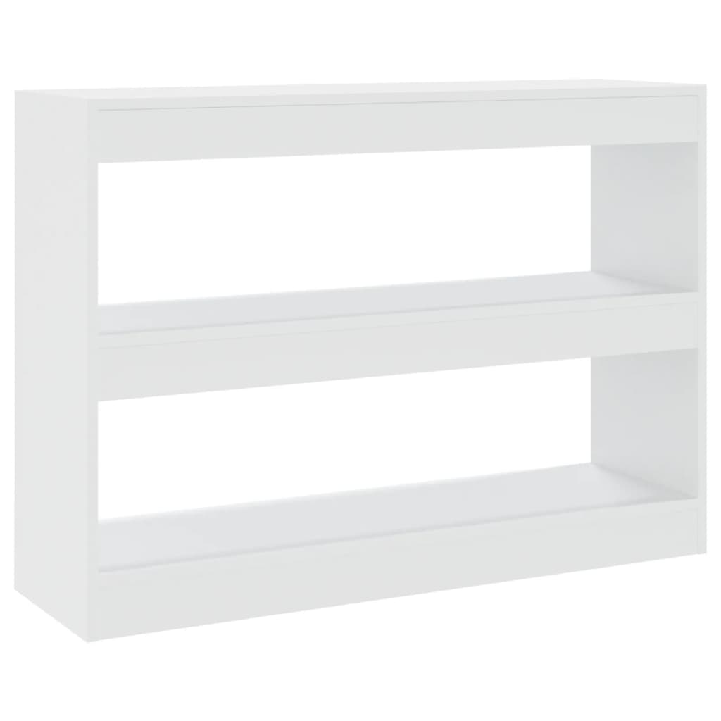 bogreol/rumdeler 100x30x72 cm hvid
