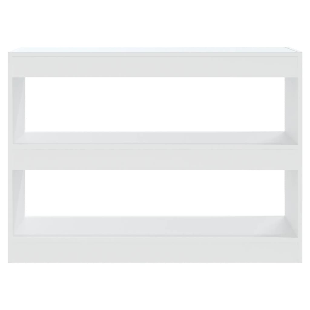 bogreol/rumdeler 100x30x72 cm hvid