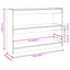 bogreol/rumdeler 100x30x72 cm hvid
