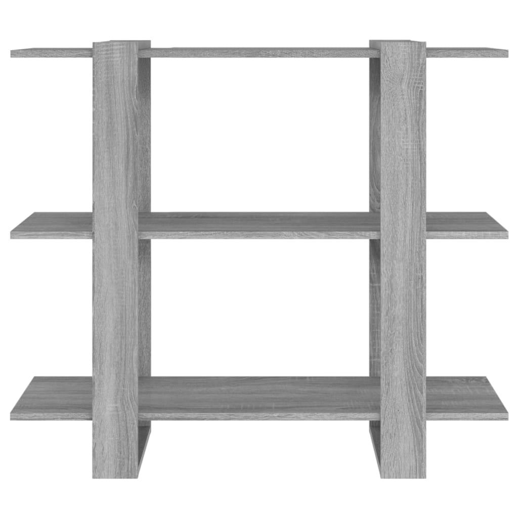 bogreol/rumdeler 100x30x87 cm grå sonoma-eg